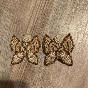 Beaded Butterfly earrings